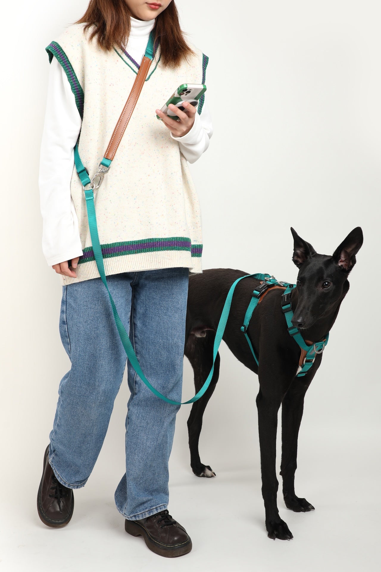 Multi-Functional Adjustable Crossbody Nylon Dog Leash