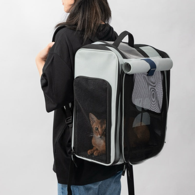 Single-sided tent dog carrier backpack