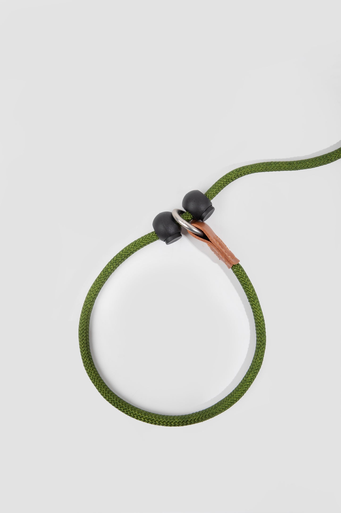 Leather Handle P-Rope Leash for Dogs