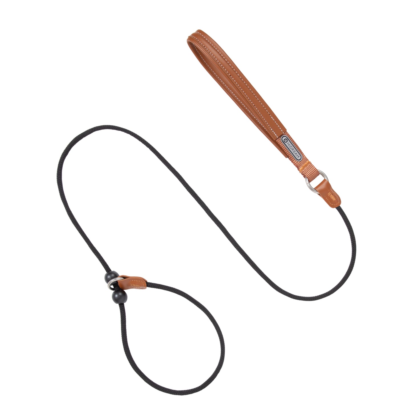 Leather Handle P-Rope Leash for Dogs