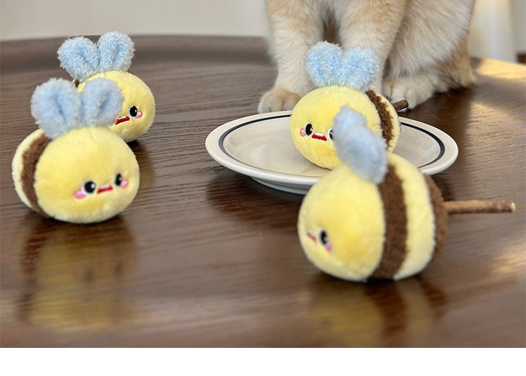 cat toy pets cute little bee toys
