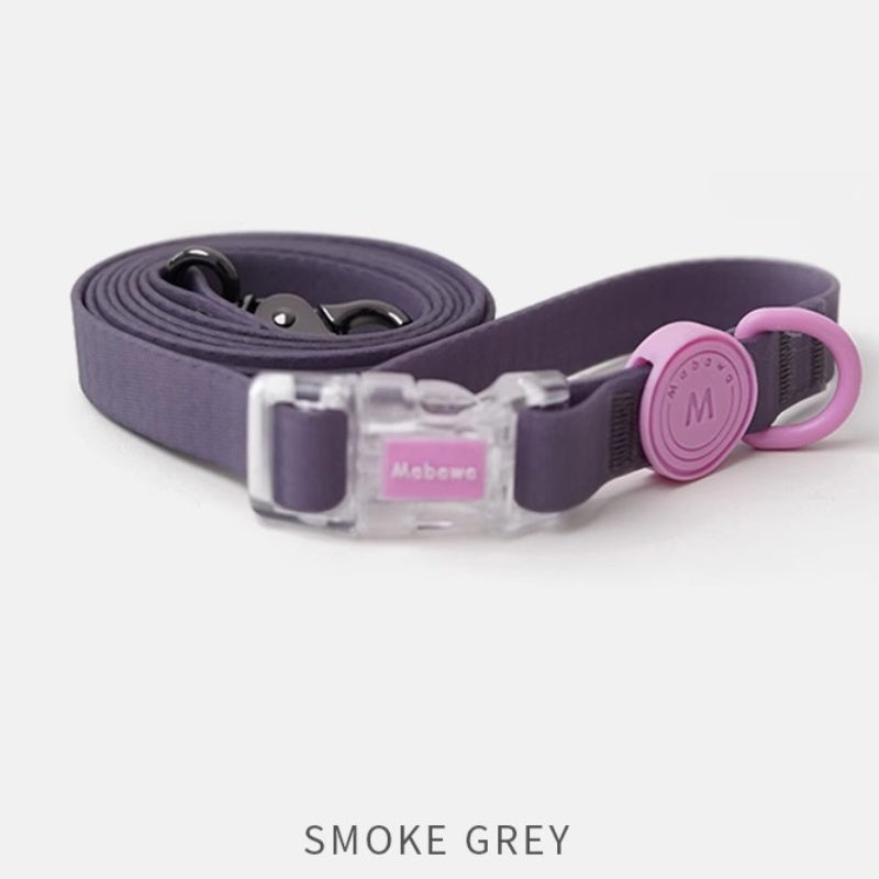Colorful waterproof dog collar with leash