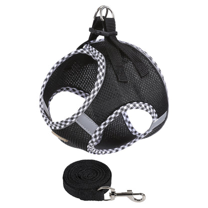 Colorful & BreathableDog Harness And Leash Set